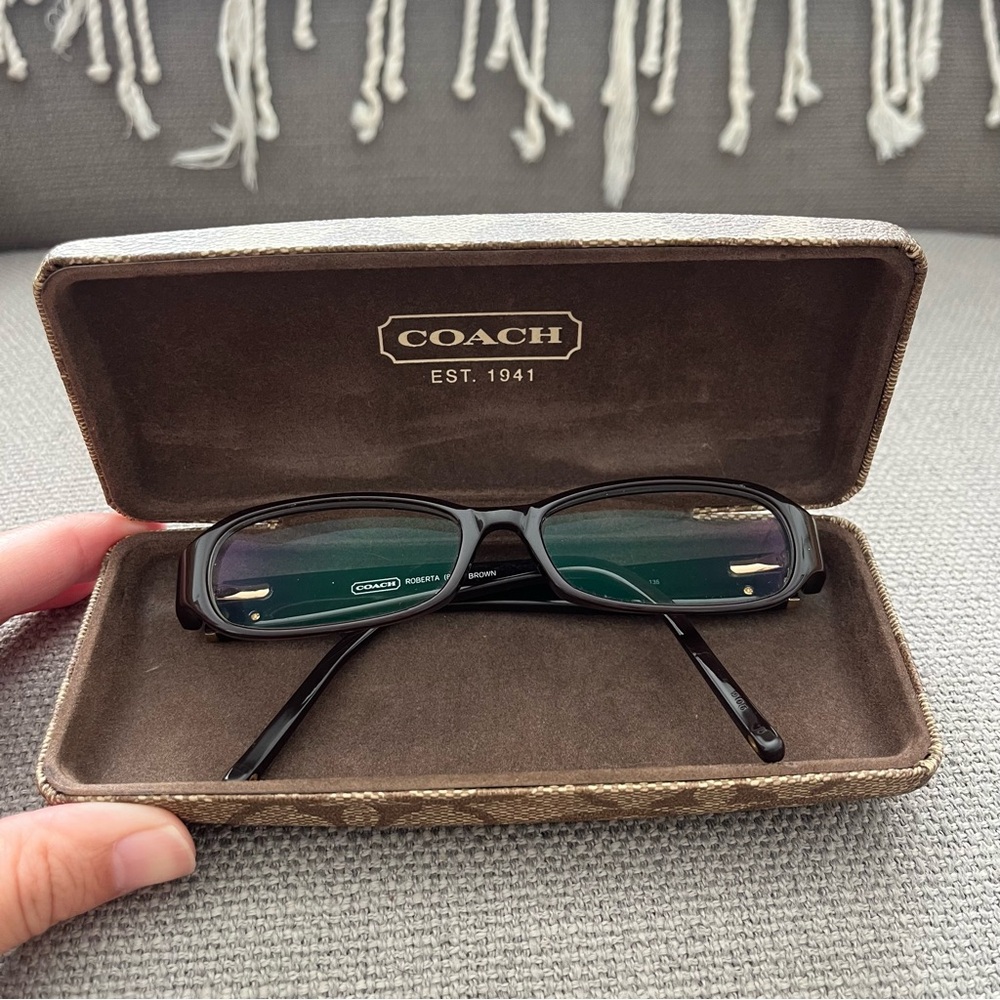 Coach Mocha Brown Glasses with Case